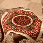 پته بازوبند محرابی سفید 50 در 50