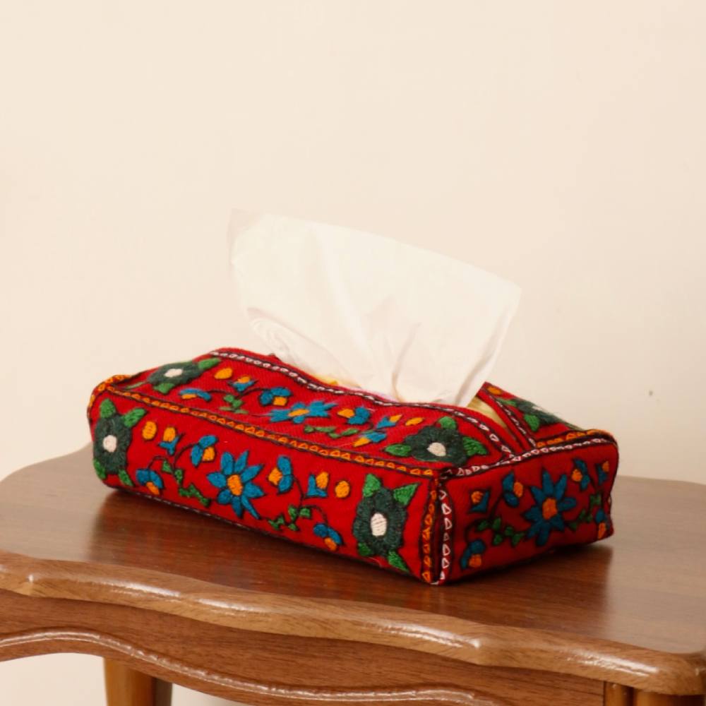 جلد دستمال کاغذی پته قرمز جلد دستمال کاغذی پته قرمز