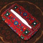 پته جلد دستمال کاغذی قرمز