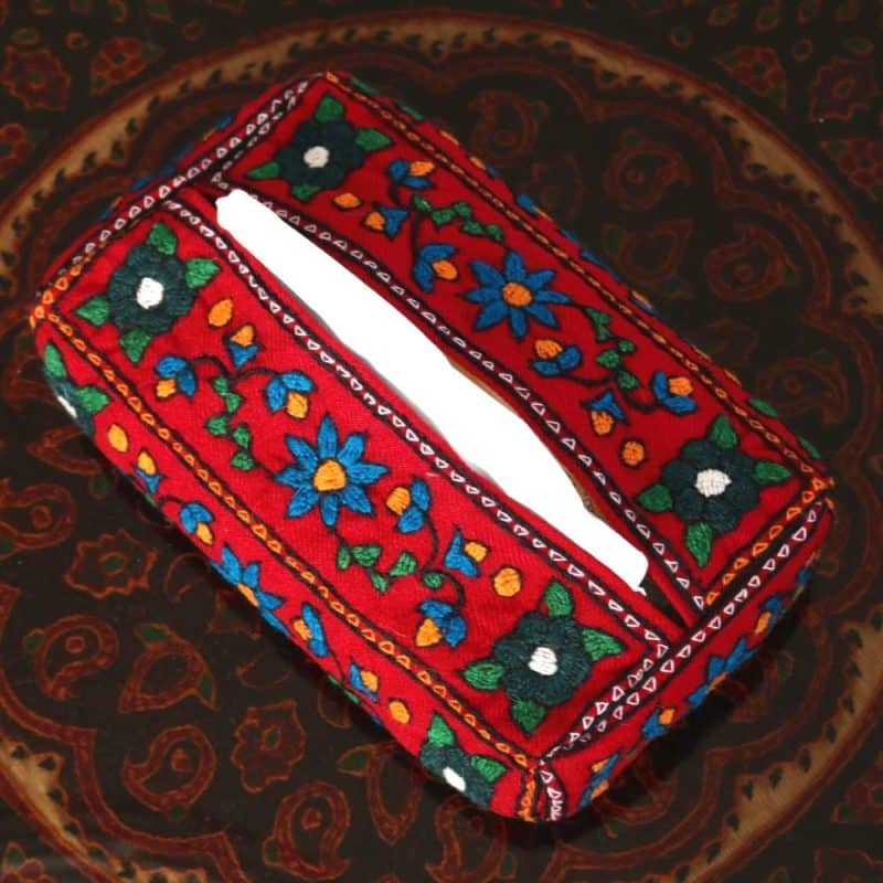 پته جلد دستمال کاغذی قرمز