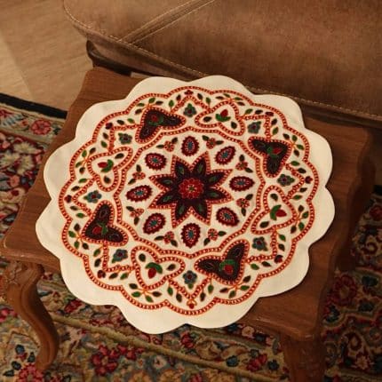 پته گرد ستاره ای قطر 50 سفید