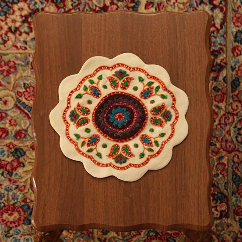 پته گرد بادام سفید قطر 30
