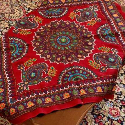 بقچه پته چهاریته قرمز با دوخت سنتی