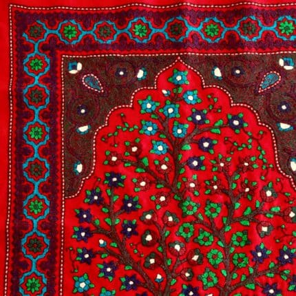 پته سجاده طرح درختی قرمز